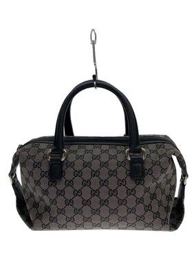 Gucci Boston Bag GG Canvas Silver